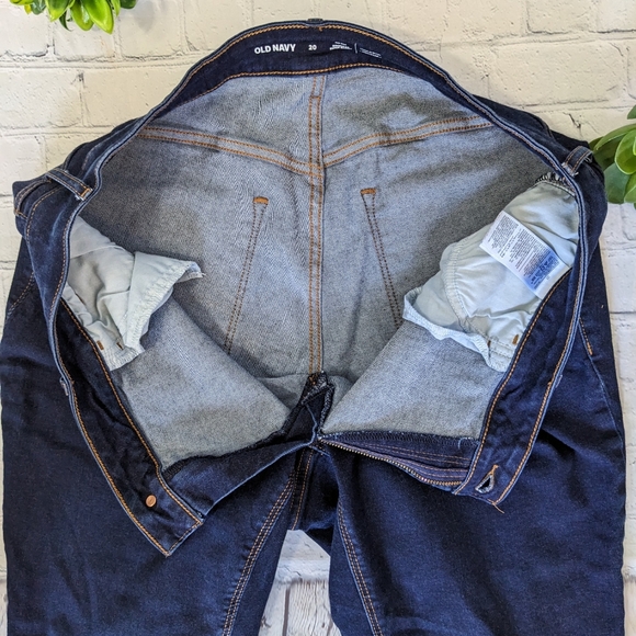 OLD NAVY Mid-Rise Rockstar Super Skinny Dark wash Stretch Jeans - Picture 3 of 9